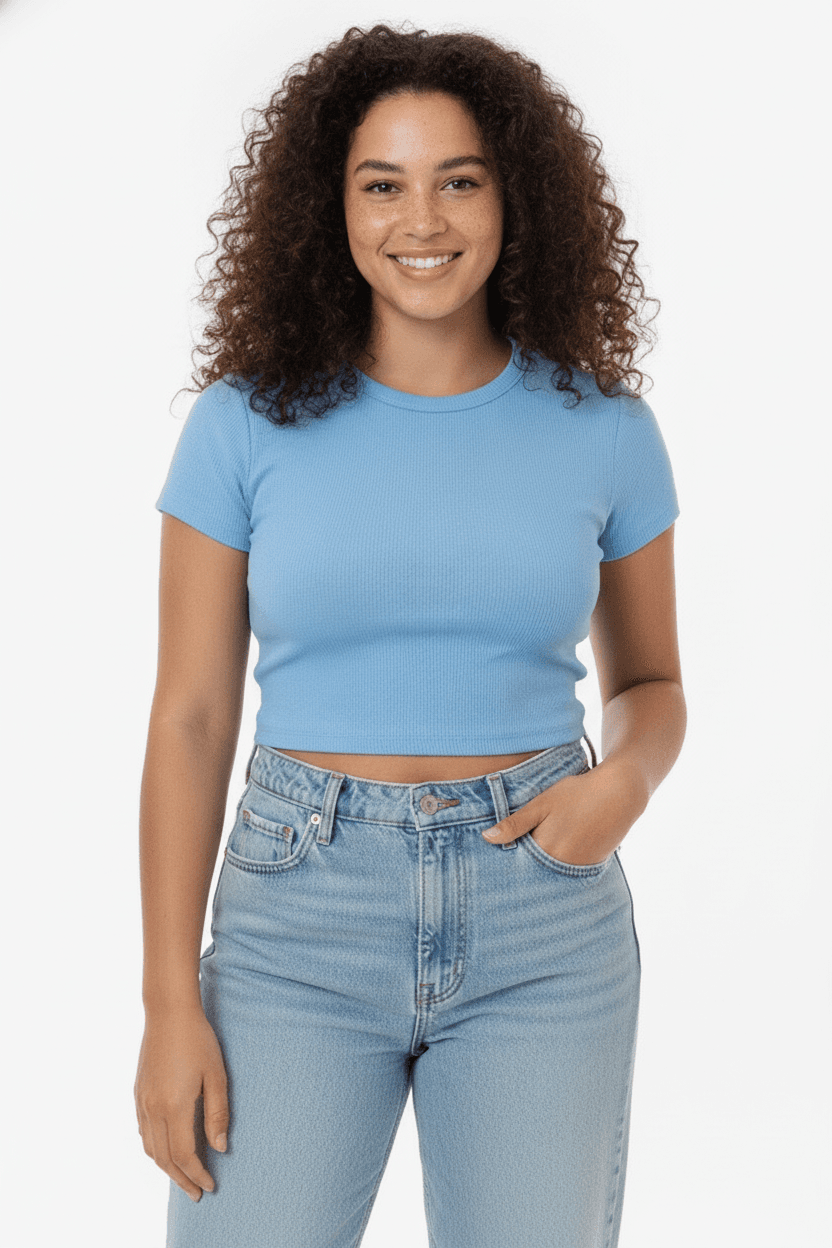 Cap Sleeve Crop Tee